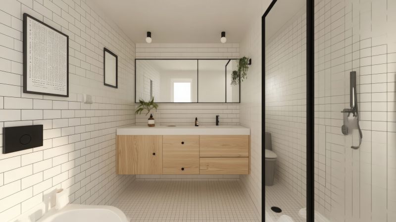 Bathroom with Floating Vanities